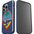 Guam Flag Dark Wood iPhone 14 Pro Impact Case